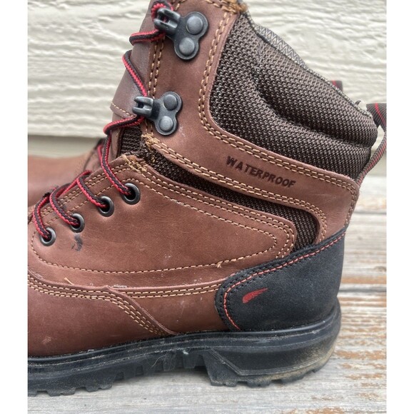 Women Red Wing BRNR XP 6-Inch Women\'s 7.5 Waterproof Safety Toe Work Boots 2347 Brown